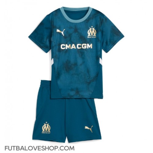 Dres Olympique de Marseille Preč pre deti 2024-25 Krátky Rukáv (+ trenírky)